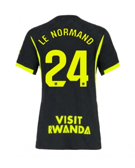 Atletico Madrid Robin Le Normand #24 Maglia Gara Trasferta Repliche 2026-27 Donna Maniche Corte
